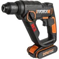 WORX WX390, SDS-plus, Sort, Orange, Børstet motor, 1,3 cm, 900 rpm, 1,2 J