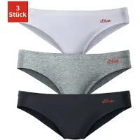 s.Oliver Red Label Slip grå-meleret / rød / sort / offwhite