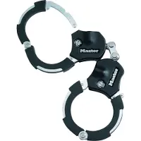Master Lock Street Cuff Slot, Ringlås, Sort, Sølv, Stål, Nøgle, 360 mm, 7,6 mm
