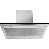 Siemens iQ500 LF98BIP50 - Hætte - frithængende - bredde: 89.8 cm - dybde: 60 cm - udtrækning og recirkulation (-) - med intern motor - rustfrit stål