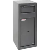 Phoenix Safe Co. SS0992KD, Fritstående pengeskab, Grå, Nøgle, Stål, Penge, 250 mm