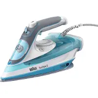 Braun TexStyle 5 SI 5006 - Dampstrygejern med automatisk afbrydelse - såleplade: FreeGlide 3D SuperCeramic - 2600 W - blå