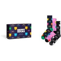 Happy socks Sokker navy / grøn / lys pink / sort