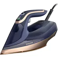 Philips Azur 8000 Series DST8050 - Dampstrygejern med automatisk afbrydelse - såleplade: SteamGlide Elite - 3000 W - mørkeblå