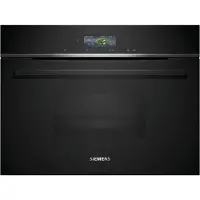 Siemens iQ700 CD714GXB1 - Dampovn - til indbygning - Wi-Fi - niche - bredde: 56 cm - dybde: 55 cm - højde: 45 cm - sort