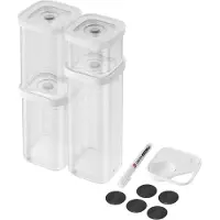 Zwilling Fresh & Save CUBE Opbevaringssæt, S / 6-dele, gennemsigtig-hvid