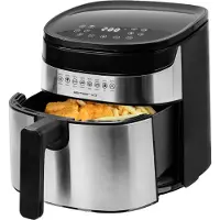 Emerio AF-129084 Varmluftsfrituregryde 4,5 l 1300 W Non-stick belægning, timerfunktion Sort (AF-129084)