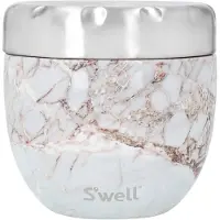 Swell 2-i-1 Guld Calacatta Eats Madskål