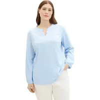 Tom Tailor Vertical Stripe Plus Langærmet Bluse