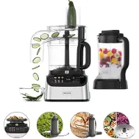 Kenwood MultiPro OneTouch, 3 L, Sort, Rustfrit stål, Knapper, 1,5 L, Plast, Plast