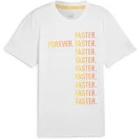 Puma RUN FAV "Forever. Faster." Tee Men, Clothing, White, L