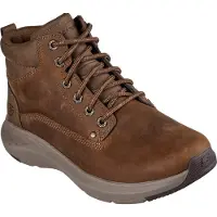 SKECHERS Skecherstil mænd. 205175 Brune læderstøvler Relaxed Fit: Parson - Ederic (41), Beige, Fast, Blonder, Casual