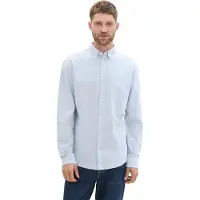 Tom Tailor Skjorte lyseblå / hvid