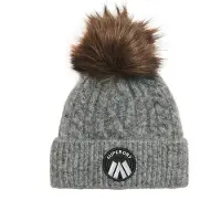 Superdry Superdrytil kvinder. W9010188A Luxe flettet strikket hue grå (OSFA), Casual, Nylon
