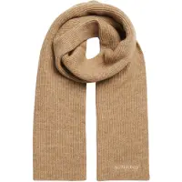 Superdry Superdryunisex. Y9310080A Brunt blødt tørklæde (OSFA), Casual, Bomuld