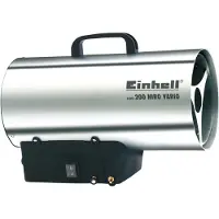 Einhell HGG 200 Niro Vario, Varmluftspistol, Lige håndtag, Sort, Sølv, Vekselstrøm, 38 W, 220 - 240 V