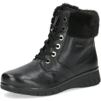 Caprice Bootie, black, made of Leather and synthetic without heel, Size 36