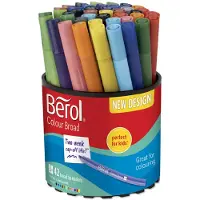 Newell Fibertuscher Berol Colourbroad , ass. farver, 42 stk.