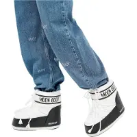 Moon Boot Moon Boottil kvinder. 80D1409340 Icon lave nylonstøvler hvid (36/38), Fast, Ingen, Casual, Sne
