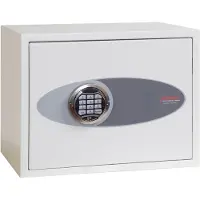 Phoenix Safe Co. Fortress SS1182E, Fritstående pengeskab, 24 L, Hvid, Elektronisk, Stål, Gulv/væg