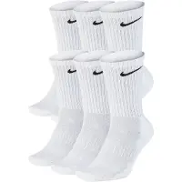 Nike Sokker Cushion 6-pak - Hvid/sort, størrelse XL: 46-50