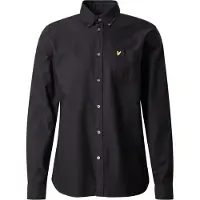 Lyle & Scott Skjorte Plain Oxford Sort måle