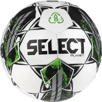 Select Fodbold Planet V23 - Hvid/Grøn/Sort, størrelse Ball SZ. 4