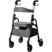Playmarket W4 rollator / indkøbsvogn - Grå - Udendørs rollator