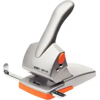 Rapid Hulapparat HDC65, 2 huller, 65 ark, sølv/orange