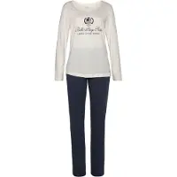 LASCANA Pyjamas navy / hvid