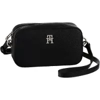 Tommy Hilfiger Skuldertaske 'Emblem' sort
