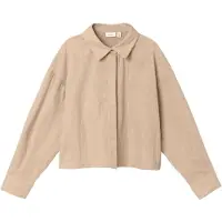 Name it Skjorte - Cropped - NkfFalinnen - Humus - - 6 år (116) - Skjorte
