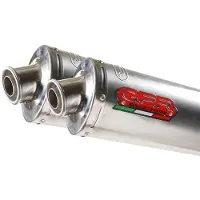 Gpr Exhaust Systems Tondo/round Inox Double Triumph Speed Triple 1050 05-10 Cat Homologeret Slip On Lyddæmper