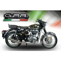 Gpr Exhaust Systems Deeptone Inox Royal Enfield Continental Gt 535 2014-2016 Round Ikke-homologeret Slip-on Lyddæmper