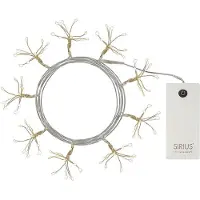 Sirius Home Nova, 92 LED, Sølv/Klar