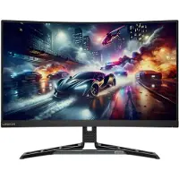 Lenovo Legion R27qc-30 - LED-skærm - gaming - kurvet - 27 - 2560 x 1440 QHD - VA - 350 cd/m² - 3000:1 - 0.5 ms - 2xHDMI, DisplayPort - højtalere - ravnsort