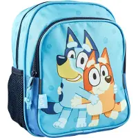 Bluey Lille rygsæk med 2 lynede lommer og sidenet. 5 L