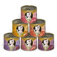 Kitty Cat Økonomipakke: 24 x 200 g Adult Pâté - Mix II (6 varianter)
