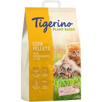 Tigerino plantebaseret kattegrus med majs - duft af babypudder - 14 l