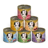 Kitty Cat Økonomipakke: 24 x 200 g Adult Pâté - Mix I (6 varianter)