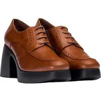 Wonders Wonderstil kvinder. H-4962_2525_2725 Mokasiner i læder Mercedes Brun (39), 5-8 cm, Blonder, Casual