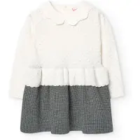 Boboli Knitwear Combined Kjole Med Lange ærmer