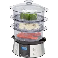 Clatronic DG 3547 damper i rustfrit stål