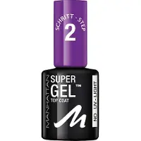 Manhattan Super Gel Top Coat Topcoat til negle 12 ml