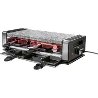 Unold 48760 Delice Basic - Raclette/grill/stegeplade/varm sten - 1.2 kW - sort/rustfrit stål