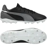 Puma King Match MG Eclipse - Sort/Hvid/Grå - Multi Ground (MG), størrelse 44½