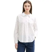 Tom Tailor Dot Structure Langærmet Bluse