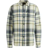 PME Legend Ternet Skjortejakke Ecru Grøn Off-white Beige Blå måle
