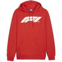 Puma F1 Essentials's Motorsport Logo Hoodie Men, Clothing, Pop Red, XXL