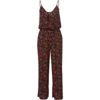 KOROSHI Jumpsuit grøn / rød / sort